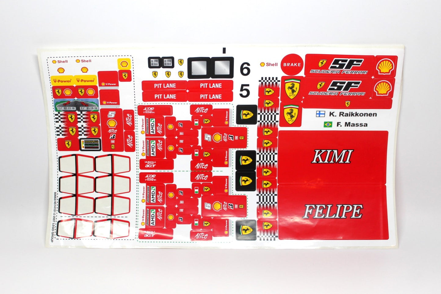 LEGO Racers: Ferrari 248 F1 Team - Raikkonen Edition (8144)