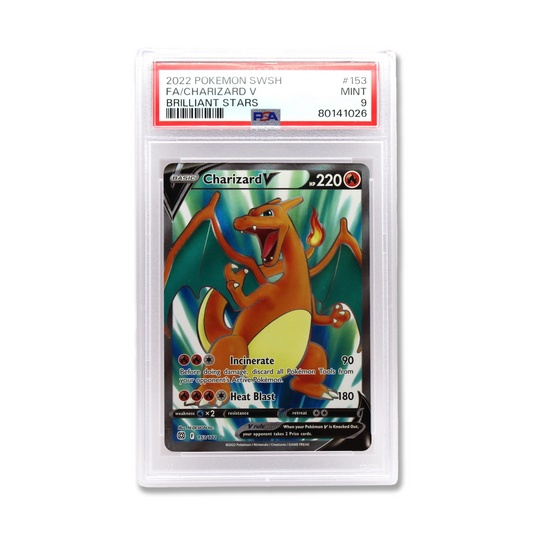 Pokémon Sword & Shield: Brilliant Stars - 153/172 Charizard V (PSA 9)