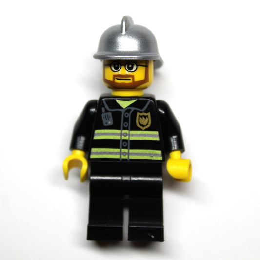 LEGO Minifigure: Firefighter - Reflective Stripes (cty0087)