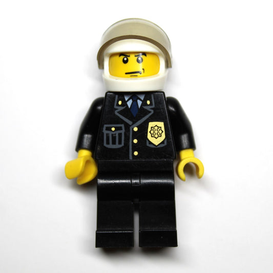 LEGO Minifigure: Police Officer - City Suit with Blue Tie (cty0013)
