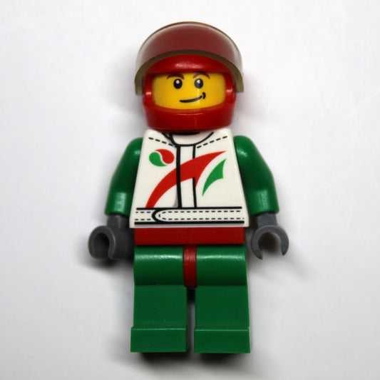 LEGO Minifigure: Octan Race Car Driver - Red Helmet (cty0389)